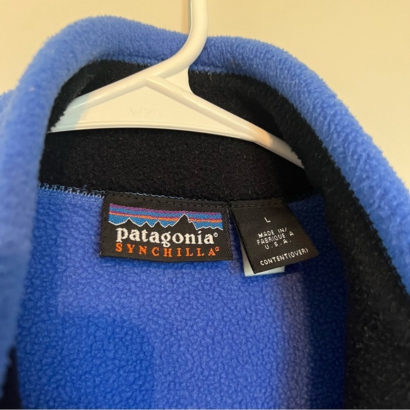 Patagonia Blue Fleece Vest Size L - Picture 3 of 5